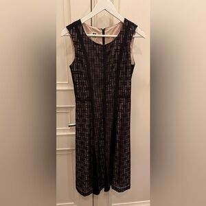Anne Klein Black and Cream Sleeveless Dress